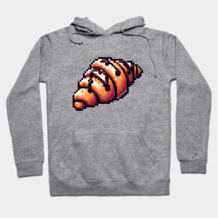 Croissant French Art Coffee Pixel Choco Hoodie